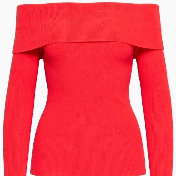 Wilfred Nola Off-the-Shoulder Sweater | Red | 2XS - Picture 3 of 6